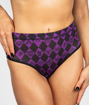 AiraModal™ Purple Harlequin High-Rise Brief