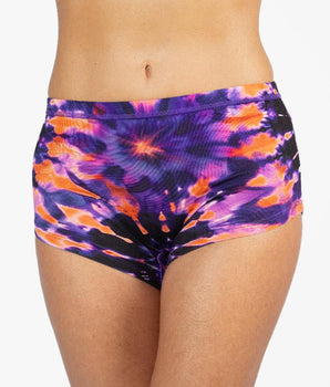 AiraModal™ Purple Spiral Tie-Dye Boy Short