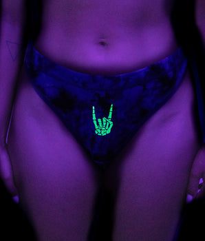 AiraModal™ Rock n' Skull Glowing Mid-Rise Thong