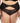 Black Fantasy Floral Brief + Garter