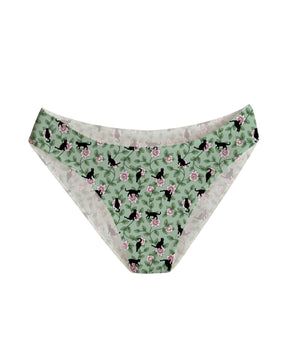 AiraModal™ Floral Felines High-Rise Brief