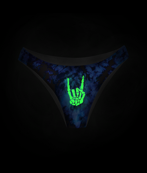 AiraModal™ Rock n' Skull Glowing High-Cut Brief