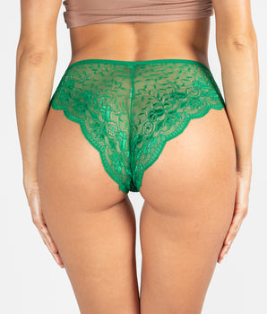 Kelly Green Lace Cheeky