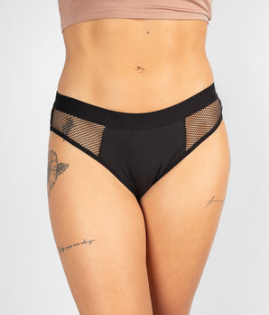 Perforated-Panel Seamless Cotton Briefs