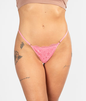 Pretty-In-Pink Low-Rise Thong