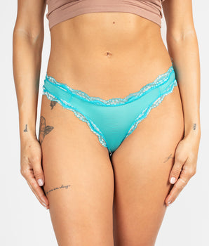 Sea Foam Lace Thong