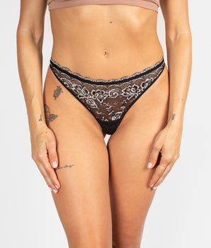 The Fleur Lace Thong