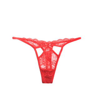 Lace Me In Ruby Thong