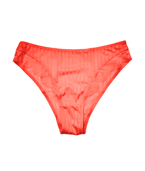Rouge Stripe & Lace Cheeky