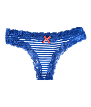 Nautical Striped Thong