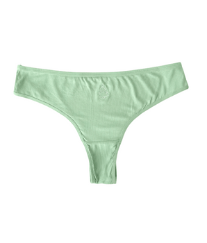 AiraModal™ Smiley Christmas Tree Ribbed Thong