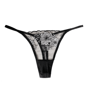 Silver Petal Garden Thong