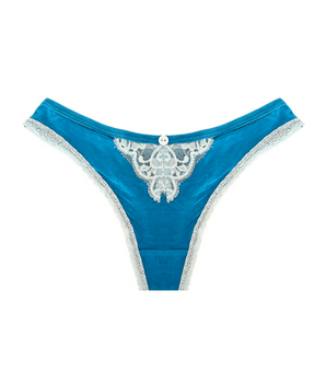 Breezy Lace Button Thong